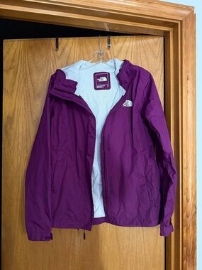 The North Face Women's Plum Purple Hooded Shell Jacket